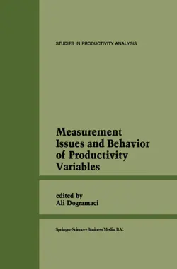 دانلود کتاب Measurement Issues and Behavior of Productivity Variables ویرایش 1
