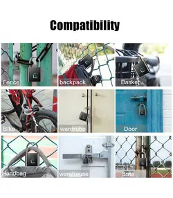 قفل درب الکترونیکی AICase تشخیص اثر انگشت - قفل ضد سرقت امنیتی بدون کلید هوشمند Fingerprint Padlock AICase Electronic Door Lock