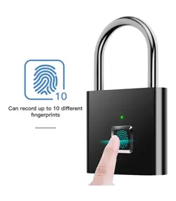 قفل درب الکترونیکی AICase تشخیص اثر انگشت - قفل ضد سرقت امنیتی بدون کلید هوشمند Fingerprint Padlock AICase Electronic Door Lock