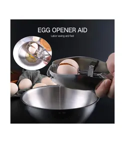 تخم مرغ بازکن با فولاد ضدزتگ مدل Excefore Stainless Steel Egg Opener Egg Scissors Cracker Eggshell Cutter Kitchen