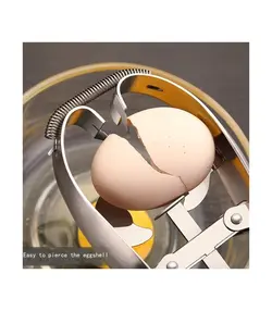 تخم مرغ بازکن با فولاد ضدزتگ مدل Excefore Stainless Steel Egg Opener Egg Scissors Cracker Eggshell Cutter Kitchen