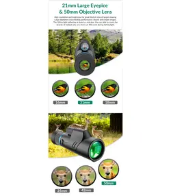 تلسکوپ تک چشمی قابل تنظیم APL-10-20X50 برند اپکسل APEXEL - زوم 10 تا 20 برابر ضد آب تحویل 6 هفته