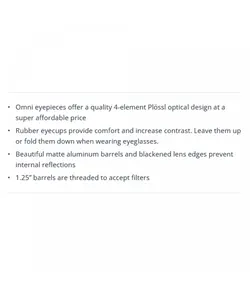 لنز تلسکوپ سلسترون مدل Omni  Eyepiece 40mm برند Celestron