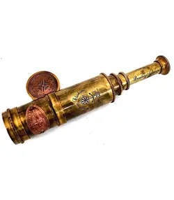 تلسکوپ برنجی با وضوح بالا لنز DF بزرگنمایی درخشان Scout Regiment Brass Telescope 19' London 1940 Broadhurt - زمان تحویل 3 تا 4 ه