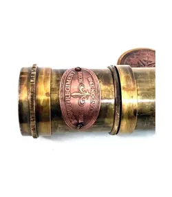 تلسکوپ برنجی با وضوح بالا لنز DF بزرگنمایی درخشان Scout Regiment Brass Telescope 19' London 1940 Broadhurt - زمان تحویل 3 تا 4 ه