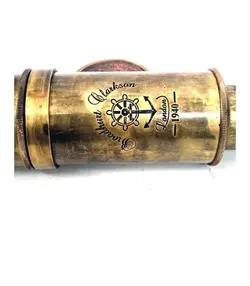 تلسکوپ برنجی با وضوح بالا لنز DF بزرگنمایی درخشان Scout Regiment Brass Telescope 19' London 1940 Broadhurt - زمان تحویل 3 تا 4 ه