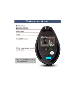 ماوس بی‌سیم عمودی زلوتس مدل F35-B برند ZELOTES