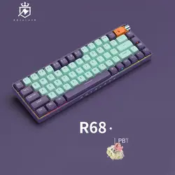 کیبورد مکانیکی رویالکس مدل R68 رویالکس برند Royalaxe