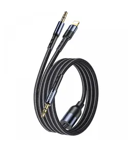 کابل صدا j3.5 to TC یوسامز 1.2m مدل US-SJ555 2IN1 برند Usams