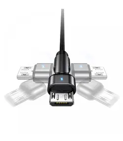 کابل شارژر میکرو یوسامز 1m مدل US-SJ478 U60 BK برند Usams