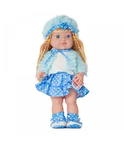 عروسک نوزاد دختر کلاه دار همراه با آهنگ فارسی کد 03