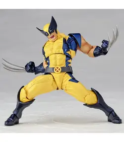 مجموعه فیگور YAMAGUCHI Wolverine تقریبا 155 میلی متر ABS و PVC رنگ آمیزی اکشن فیگور Revoltech