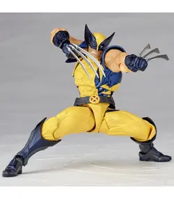 مجموعه فیگور YAMAGUCHI Wolverine تقریبا 155 میلی متر ABS و PVC رنگ آمیزی اکشن فیگور Revoltech
