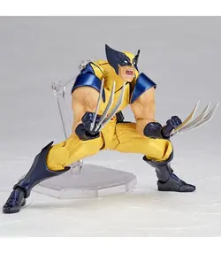 مجموعه فیگور YAMAGUCHI Wolverine تقریبا 155 میلی متر ABS و PVC رنگ آمیزی اکشن فیگور Revoltech