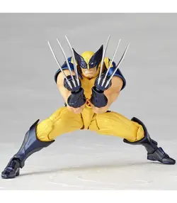 مجموعه فیگور YAMAGUCHI Wolverine تقریبا 155 میلی متر ABS و PVC رنگ آمیزی اکشن فیگور Revoltech
