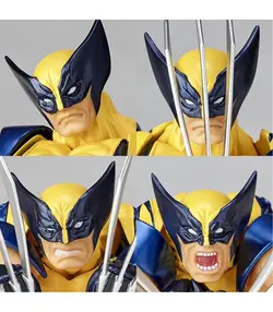 مجموعه فیگور YAMAGUCHI Wolverine تقریبا 155 میلی متر ABS و PVC رنگ آمیزی اکشن فیگور Revoltech