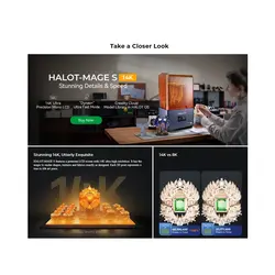 پرینتر سه بعدی کریلیتی مدل HALOT-MAGE S 14K  برند Creality