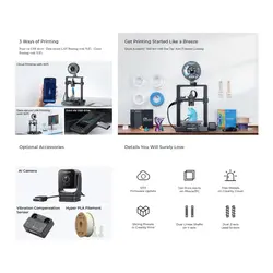 پرینتر سه بعدی کریلیتی مدل Ender-3 V3 KE برند Creality