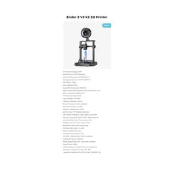 پرینتر سه بعدی کریلیتی مدل Ender-3 V3 KE برند Creality