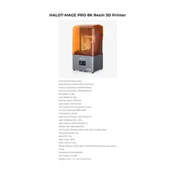 پرینتر سه بعدی کریلیتی مدل HALOT-MAGE PRO 8K  برند Creality