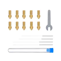 کیت نازل پرینتر سه بعدی سری سایز الگو مدل Multi-Size Brass Nozzle Kit for Neptune 4- 4 Pro برند Elegoo