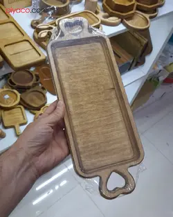 رولت خوری دسته قلبی چوبی - پیاکو