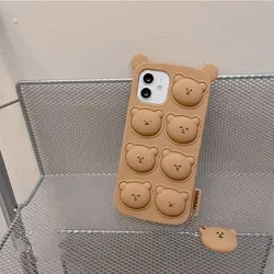 قاب فیجت خرسی Teddy مناسب برای گوشی موبایل اپل IP 12