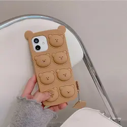 قاب فیجت خرسی Teddy مناسب برای گوشی موبایل اپل IP SE