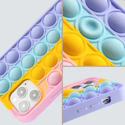 قاب فیجت رنگین کمان مناسب برای گوشی موبایل اپل IP 12