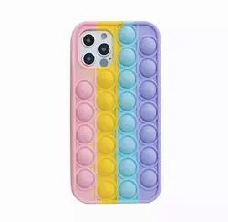 قاب فیجت رنگین کمان مناسب برای گوشی موبایل اپل IP 12