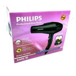 سشوار فوق حرفه ای فلیپس ،متور سیم پیچی،2400وات ،توربو دار،المنت حرارتی،چهار حالته ،دارای متمرکز کننده هوا