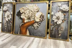 تابلو تکسچر سه تیکه برجسته