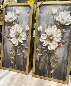 تابلو تکسچر سه تیکه برجسته