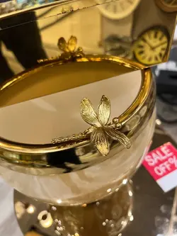 سطل و جا دستمالی گلدار