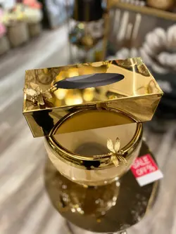 سطل و جا دستمالی گلدار