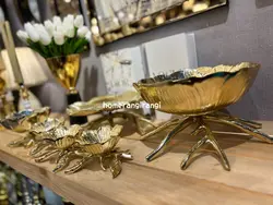 ظروف پذيرايي لوتوس درجه یک طلايي