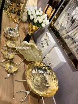 ظروف پذيرايي لوتوس طلايي