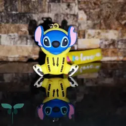 جا کلیدی سیلیکونی استیچ زرد