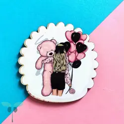 آیینه بادکنک صورتی