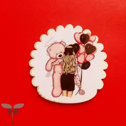 آیینه بادکنک صورتی