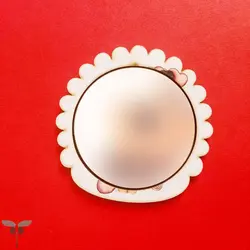 آیینه بادکنک صورتی