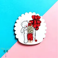 آیینه بادکنک قرمز