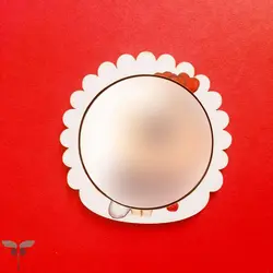 آیینه بادکنک قرمز