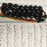 تسبیح 33 دانه شاه مقصود اصل افغان قندهاری عبداللهی مشکی پرکلاغی تراش افغان از ریز به درشت
