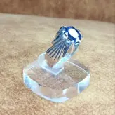 انگشتر یاقوت کبود با رکاب دستساز هشت چنگ