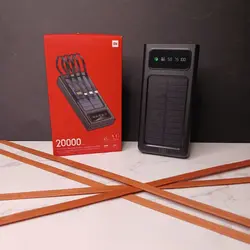 پاوربانک خورشیدی شیائومی ظرفیت 20000 میلی آمپر ساعت