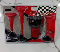 بوق سه لول بادی برقی موزیکال 12 ولت (MKS) (عمده و تکی)
