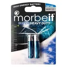 باتری نیم قلمی دستگاه فشار موربیت مدل R03P بسته 2 عددی