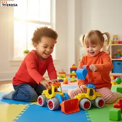 ماشین بازی تراکتور طرح لودر هالیمو کد MA001