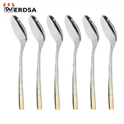 قاشق مربا خوری ناب استیل مدل فلورانس بسته 6 عددی